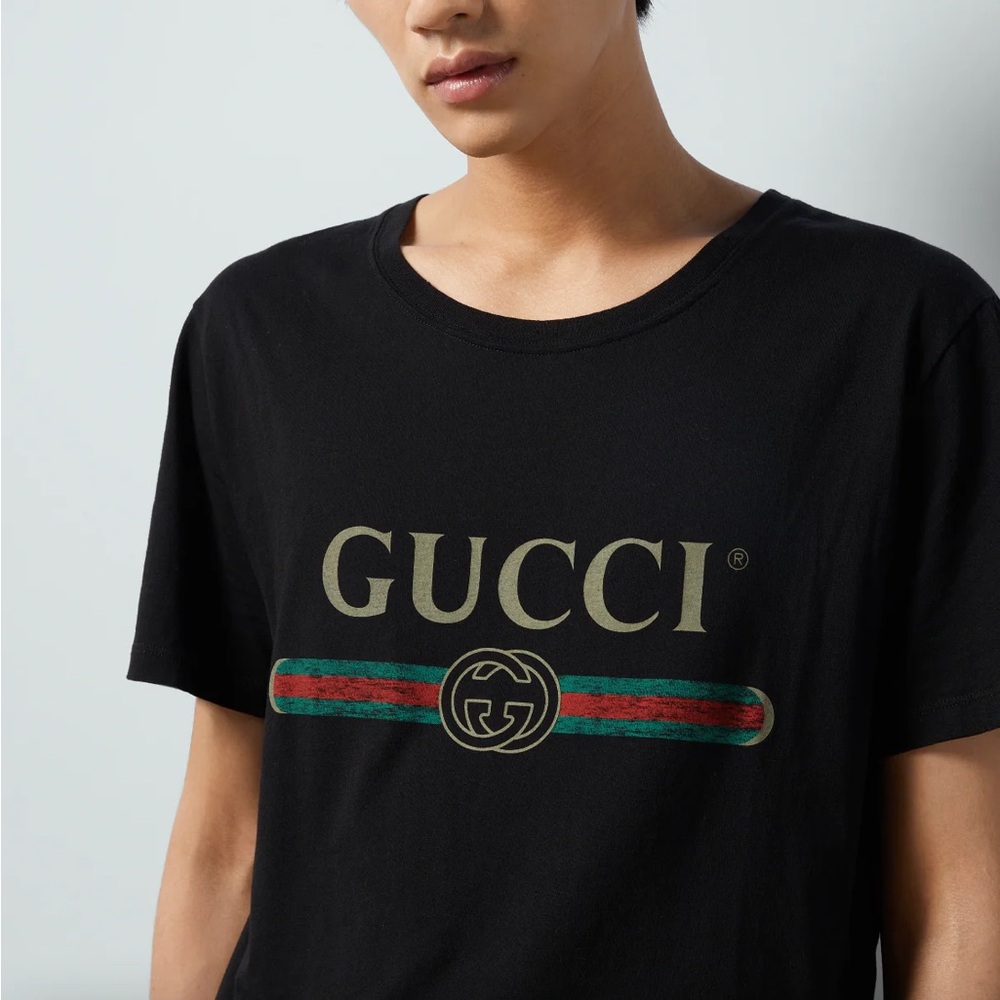 Gucci Black Logo T-Shirt for kids